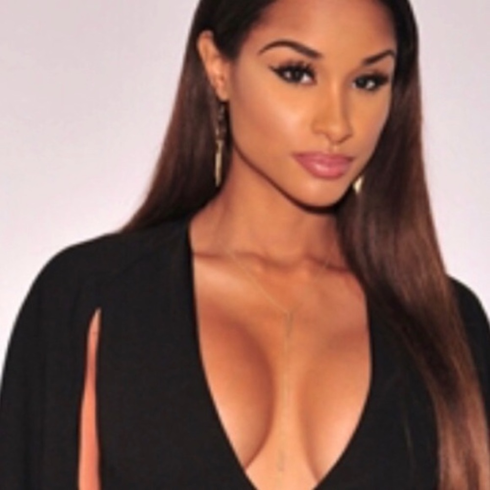 Black cape style dress
